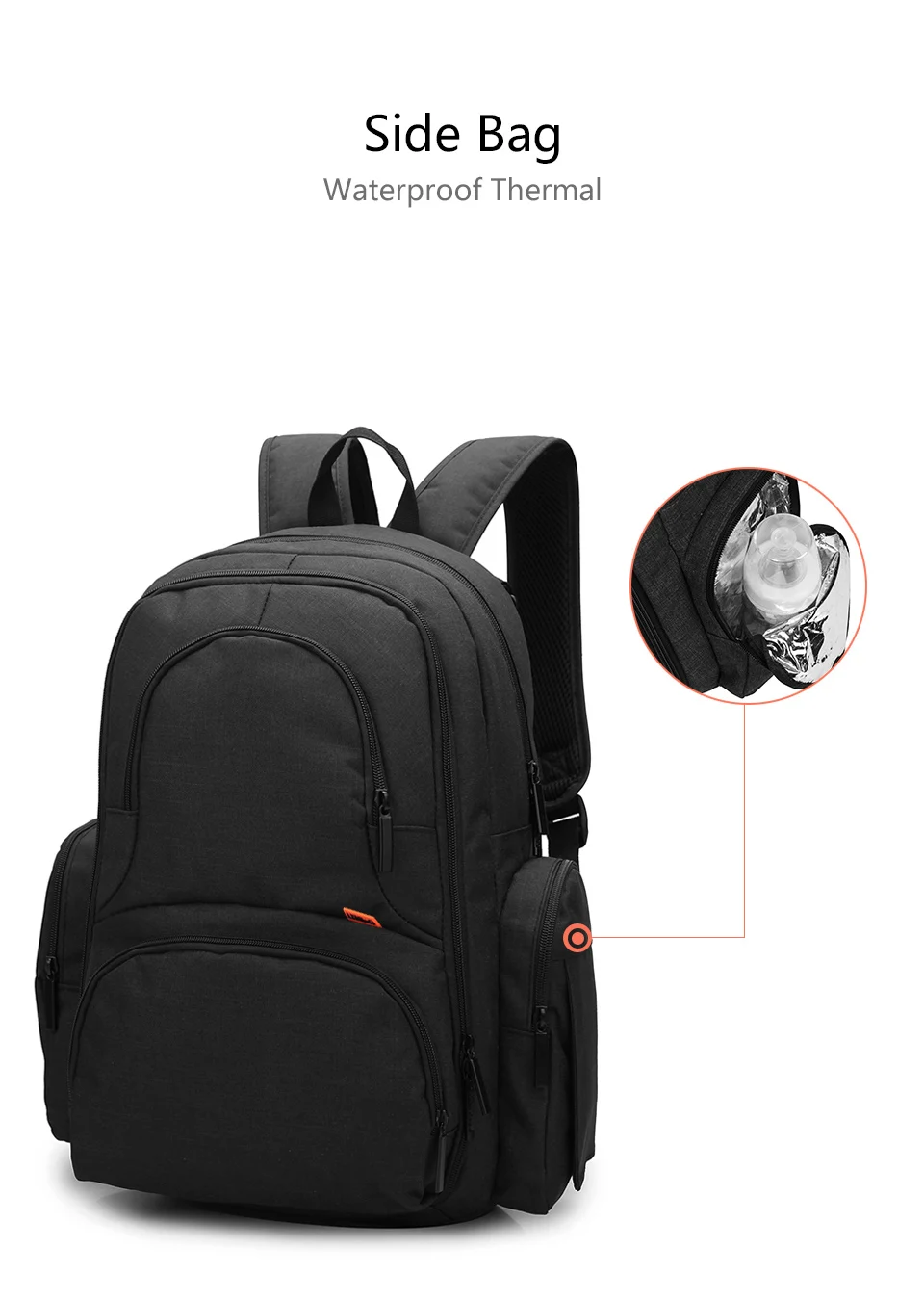 CoolBell сумка для мам многофункциональная сумка для детских подгузников Большая вместительная сумка для коляски рюкзак для подгузников с изолированными карманами