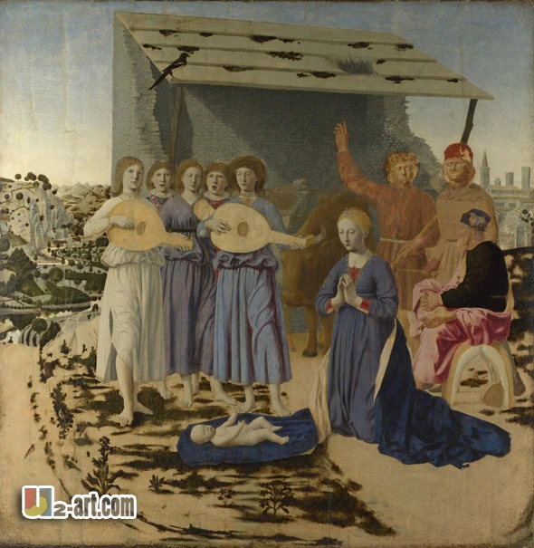 Картина на холсте (Пьеро делла Франческа) Бесплатная доставка Классическая для