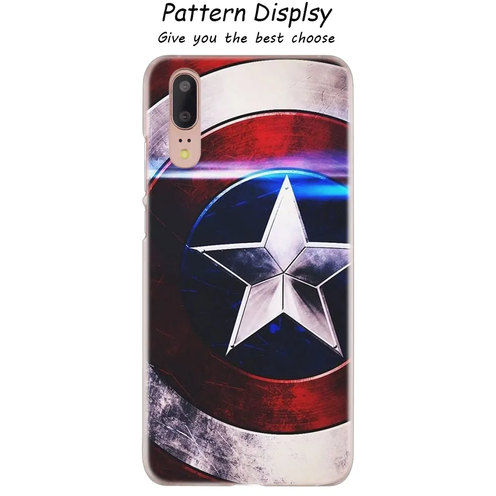 01 Модный жесткий чехол Marvel Hero Капитан Америка для huawei P30 P20 P10 P9 P8 Lite P30 P20 Pro Mini P Smart - Цвет: 01