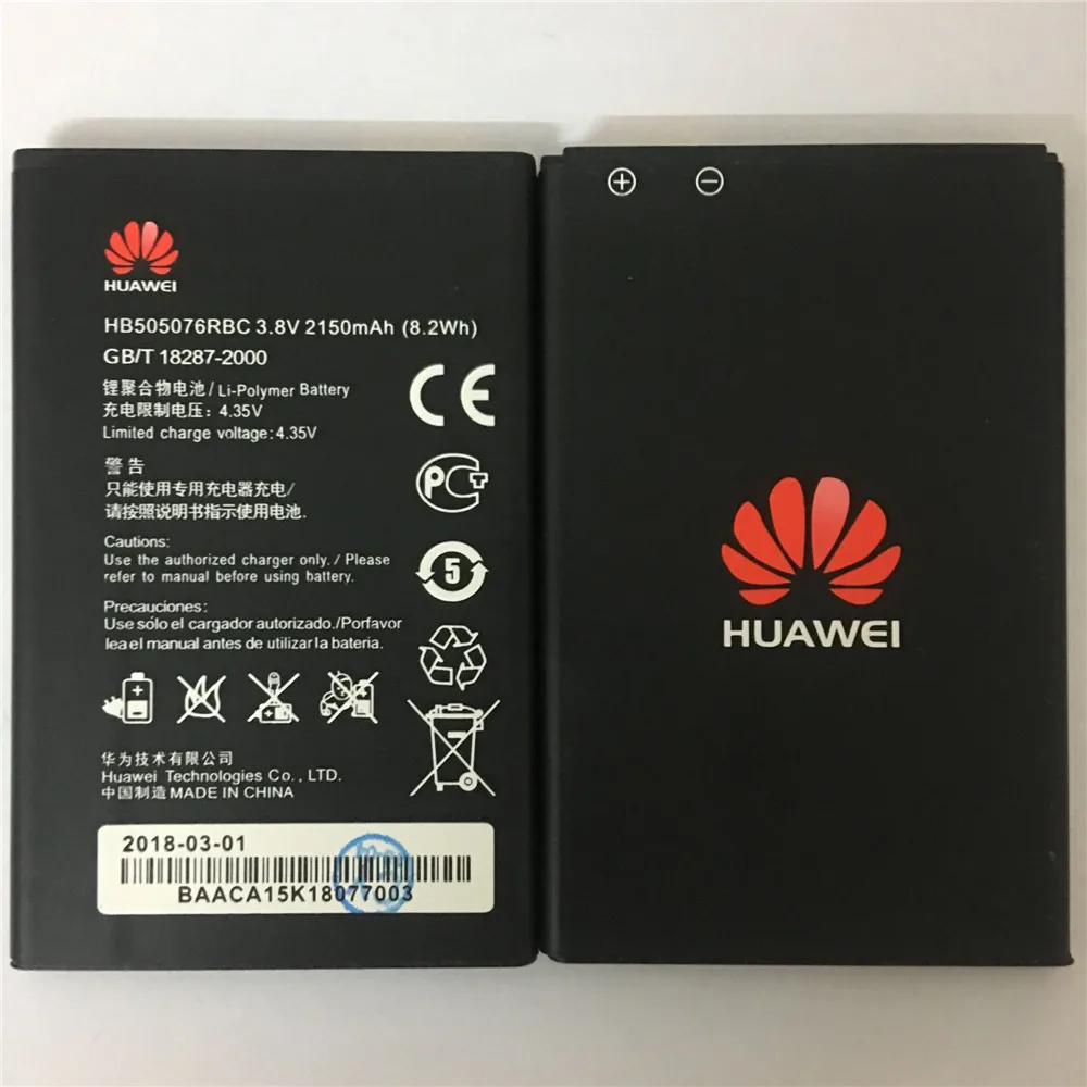 3 8 V 2150mAh HB505076RBC для Huawei Ascend G527 A199 C8815 G606 G610 U20 G700 G710 G716 G610S/C/T Y600 батарея|Аккумуляторы