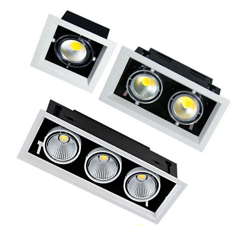 

COB LED Downlight 10w 20w 30w Surface Mounted LED Ceiling Lamp Spot Light square Rotation Dimmable AC 110V 220V + Driver