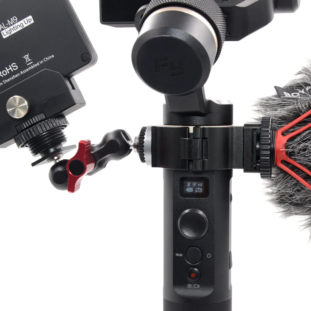 Холодный башмак адаптер кольцо для feiyu G6 G6plus SPG2 gimbal Крепление применяется к микрофон Rode светодиодный видео свет для киносъемки Vlog