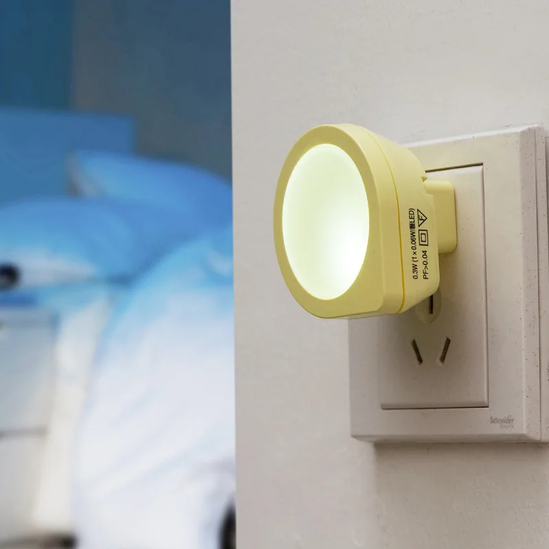 Adeeing светодиодный датчик Ночной свет яркость настенный штекер света