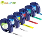 6 упаковок, совместимых с DYMO LetraTag лентами для этикеток, комбинированных лент 12 мм LT 91200,91201, 91202,91203, 91204,91205 для производителей этикеток DYMO