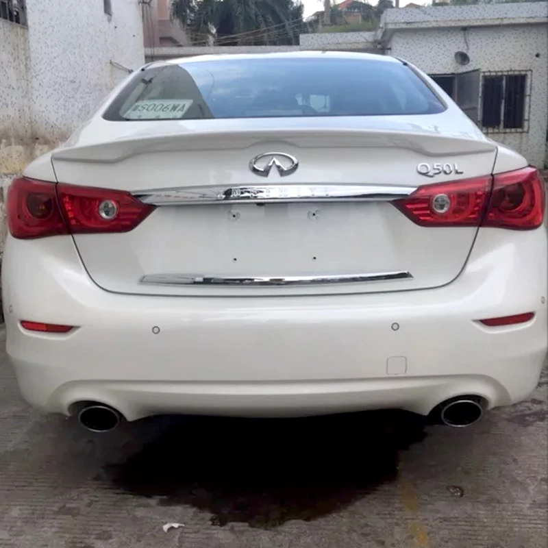 Вверх дизайн Высокое качество Спойлер из АБС-пластика для Nissan, Infiniti Q50 Q50S задний багажник спойлер грунт или краска собственного приготовления цвет
