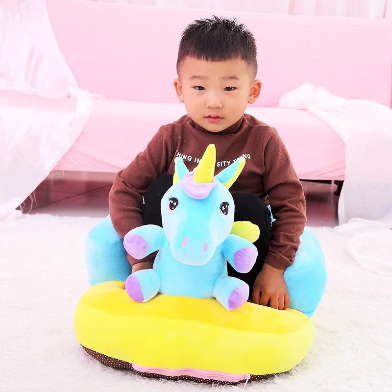 1 шт. Kawaii плюшевая Единорог подушка для детского сиденья мягкая Свинья Мягкие животные сиденье для обучения ребенка сиденье Красочные Безопасные сиденья