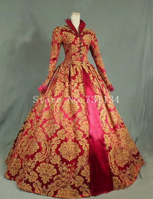 Брендовое Новое жаккардовое платье с принтом парчи длинное Тюдор в