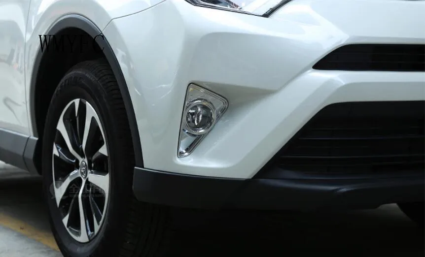 Для Toyota RAV4 для Toyota Previa RAV 4- Высокое качество ABS хромированный передние+ задние противотуманные фары крышка Накладка противотуманный свет для фары отделкой автомобильные аксессуары