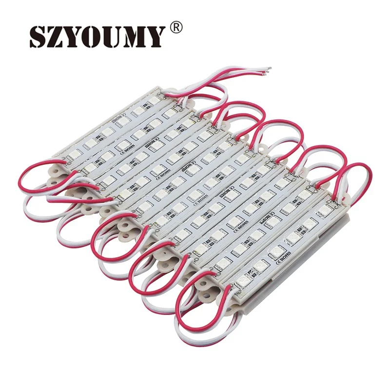 SZYOUMY 200 шт./лот 5050 6 светодиодный модуль освещения DC12V водонепроницаемые