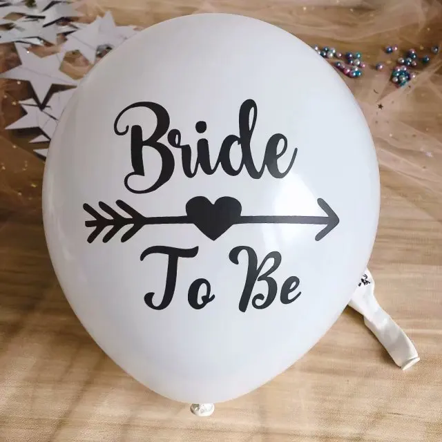 bride to be 15 шт./пакет 10 дюймов Белая невеста, чтобы быть свадебными латексные шары, гелий, она говорит да! Украшения для вечеринок ко Дню Святого Валентина расходные материалы - Цвет: bride to be