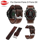 Ремешок для наручных часов, кожаный браслет для Garmin Fenix 3 Fenix 5X, 26 мм, 2017