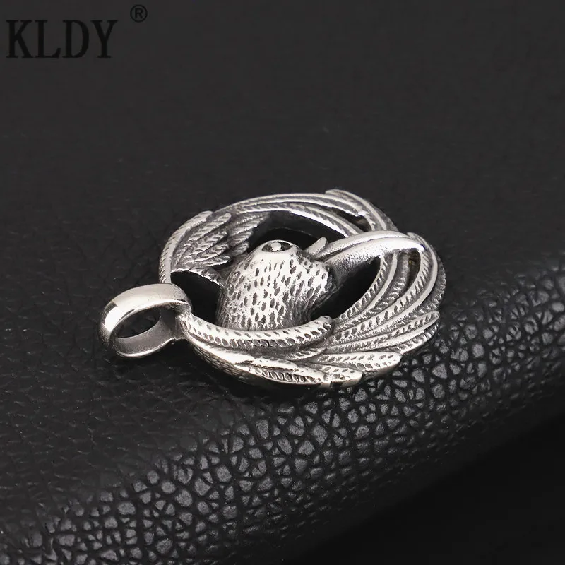 KLDY Raven подвеска с символикой викингов Скандинавское качество из нержавеющей