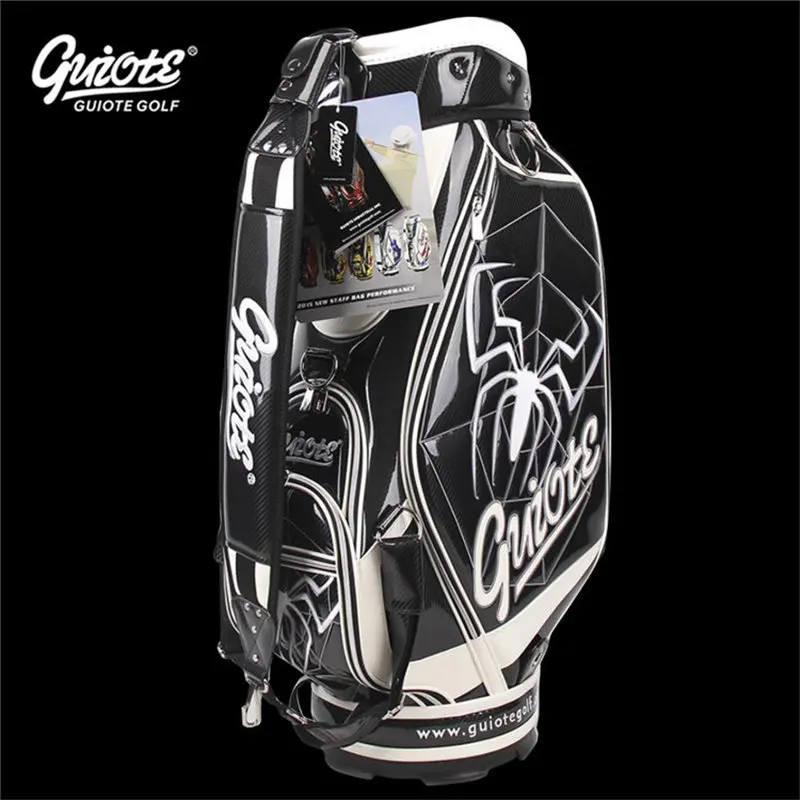 [4 цвета] Widow Maker Spider Golf Caddie сумка для клюшек PU кожаная сумка для гольфа с дождевиком 5-way для мужчин и женщин