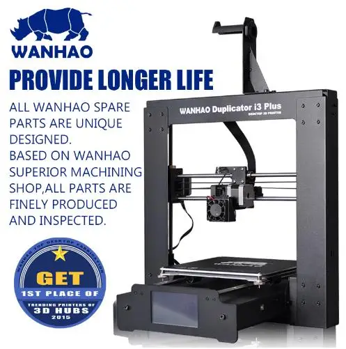 Wanhao 3D Printer i3 Plus Принтер I3 ПЛЮС MARK II с прочной стальной рамой. Высокое качество.