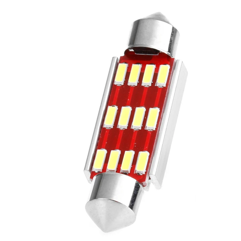 1 шт. 31/36/39/41 мм 4014 12SMD C5W светодиодная Canbus Festoon Dome Lamp Car номерной знак светильник Auto