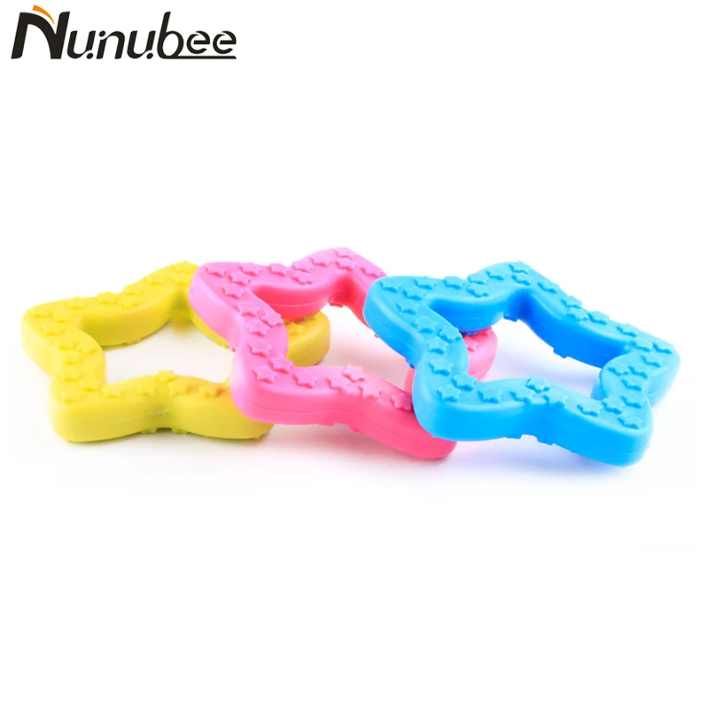 Nunubee игрушки для собак товары домашних животных тиснение звезды TPR резиновые