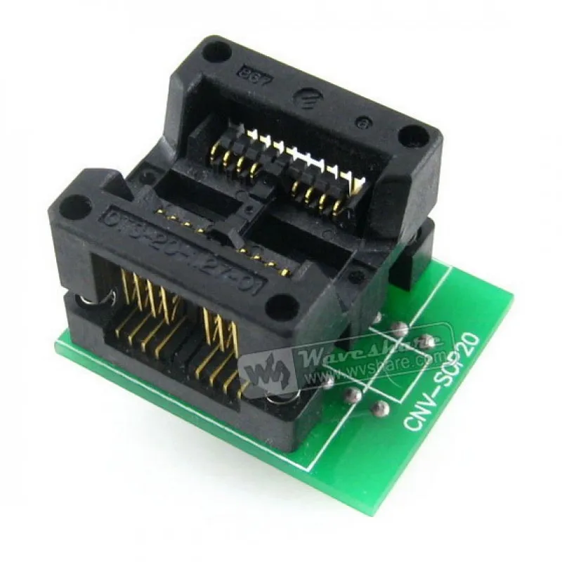 

SOP8 TO DIP8 2-Units SO8 SOIC8 Enplas IC Programming Adapter Test Burn-in Socket 5.4mm Width 1.27mm Pitch