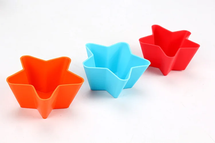 Абрикосовая Звезда Форма помадной формы конфеты смолы силиконовые DIY мыло торт