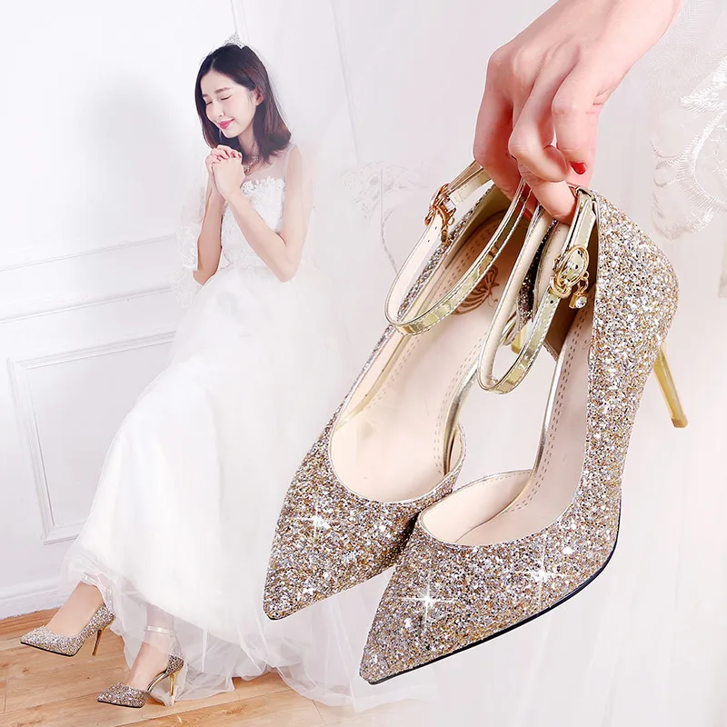 ZJVI 2020 woman thin high heels pumps for women pointed toe winter autumn ladies sexy beling fashion party wedding shoes | Обувь