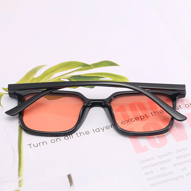 Мужские Квадратные Классические солнцезащитные очки брендовые в стиле ретро с