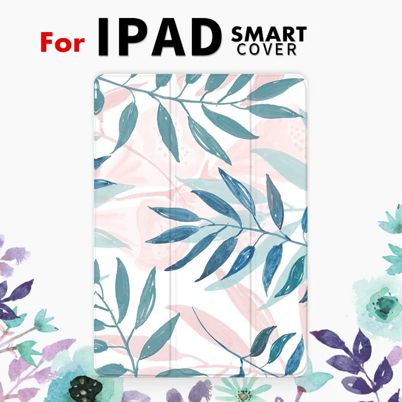 Лист Чехол-книжка на магнитной застежке Чехол для iPad Pro 9,7 air 10,5 11 10,2 6th 7th 12,9 мини-платье на возраст 2, 3, 4, 5, планшетный чехол Крышка для iPad 9,7