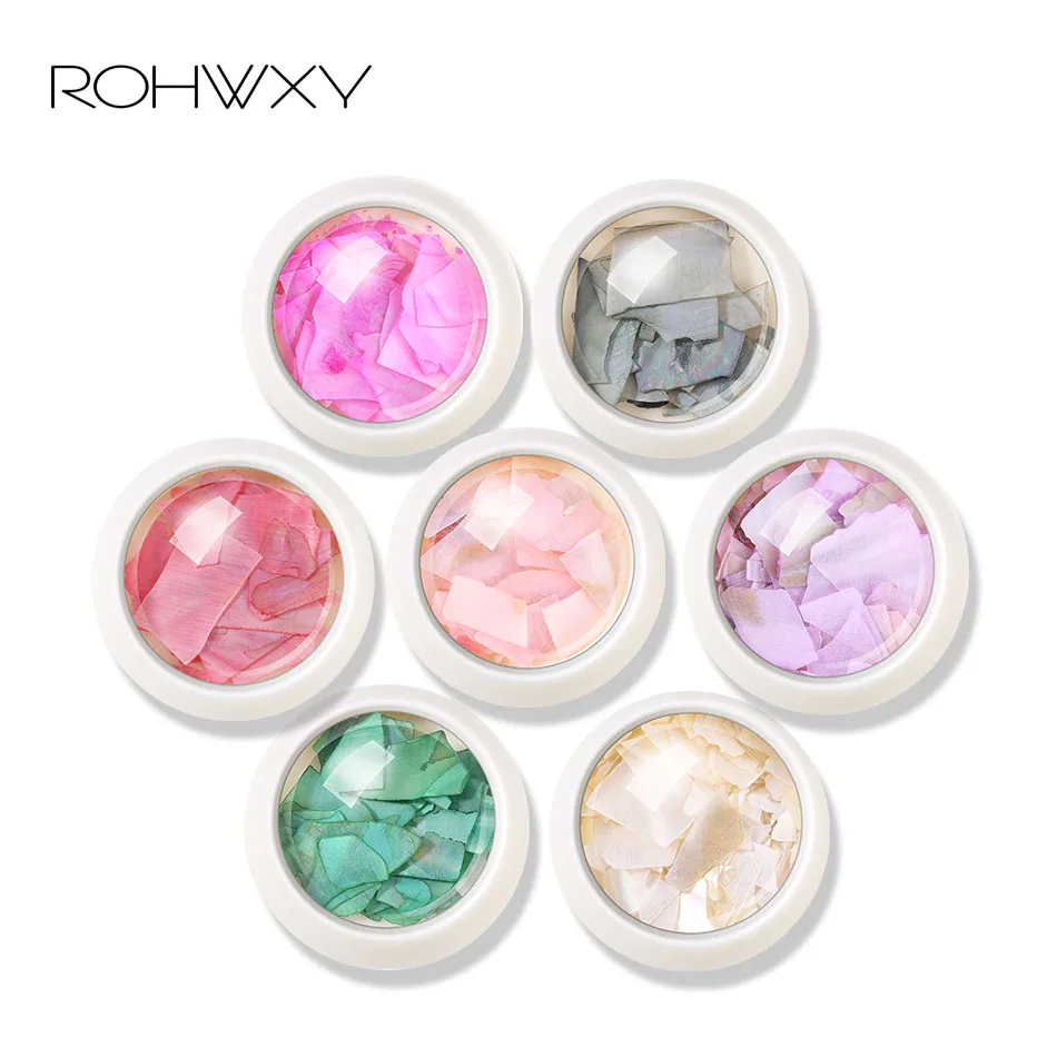 ROHWXY ногтей украшения натуральный основа камни гвозди аксессуары 3D Подвески