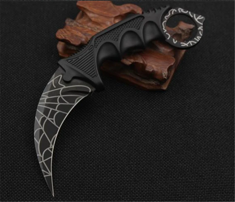 CS Go Counter Strike Hawkbill тактические Коготь Karambit шеи нож настоящий боевой бой лагерь