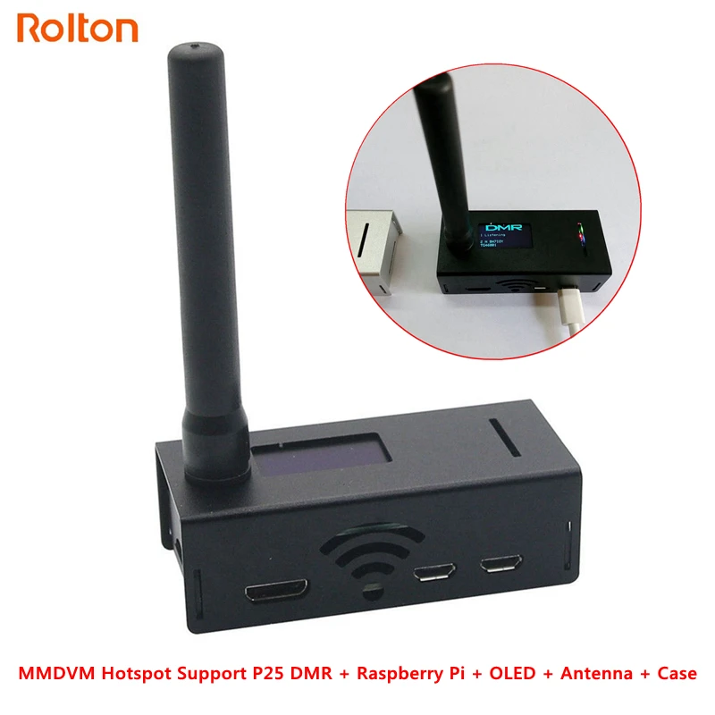 1 комплект OLED готовый UHF VHF MMDVM Hotspot поддержка P25 DMR YSF D-Star для Raspberry Pi IP Шлюз QSO Pi-Star