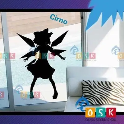 Аниме Touhou Project CIRNO виниловые наклейки на стену Декор для дома декоративный