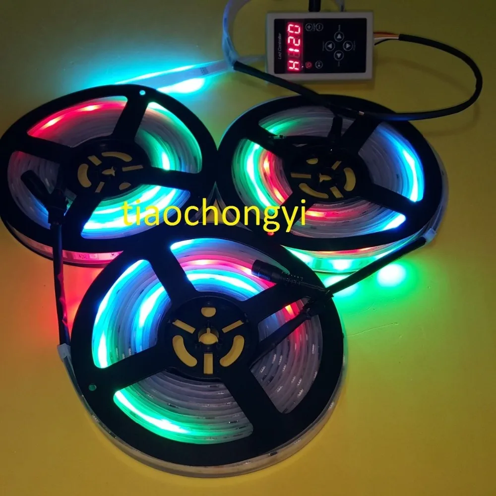 15 м 3х5 450 светодиодов 5050 RGB Dream Color 6803 IC Светодиодная лента 133 Изменение + RF Rmote | Лампы