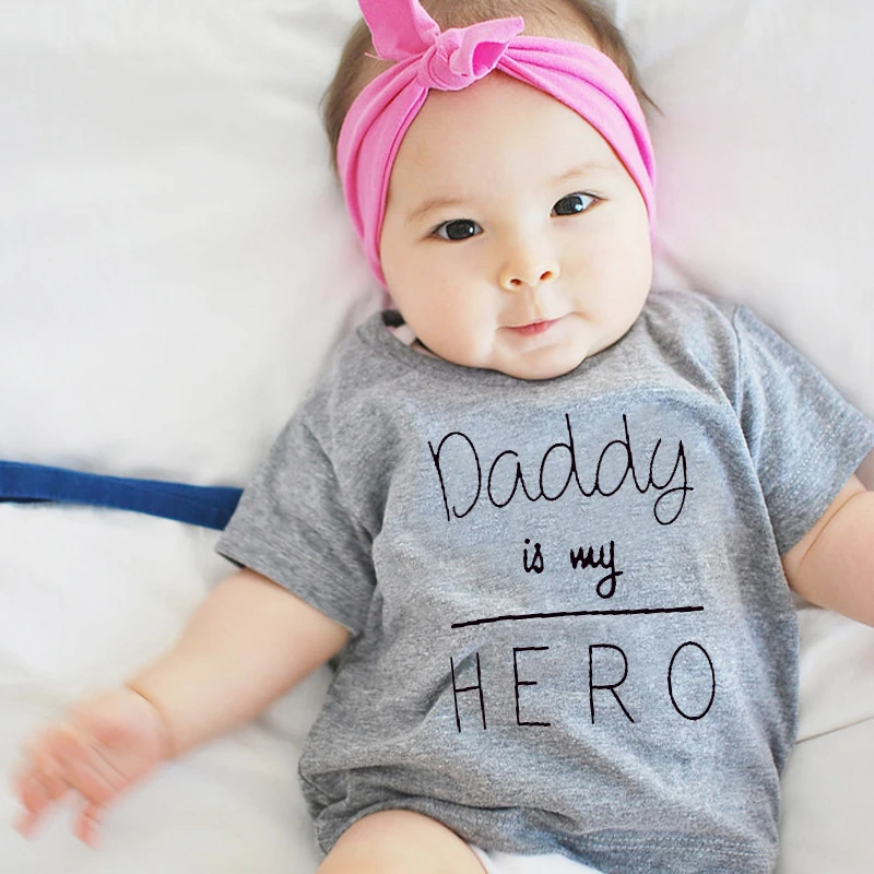 Детская летняя хлопковая футболка с коротким рукавом и надписью DAD Is My