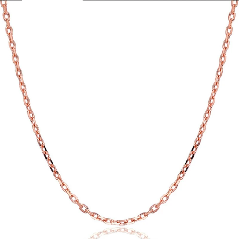 18 дюйм(ов) розовое золото Цвет звено цепи Neckalce для Для женщин Шарм Цепочки и