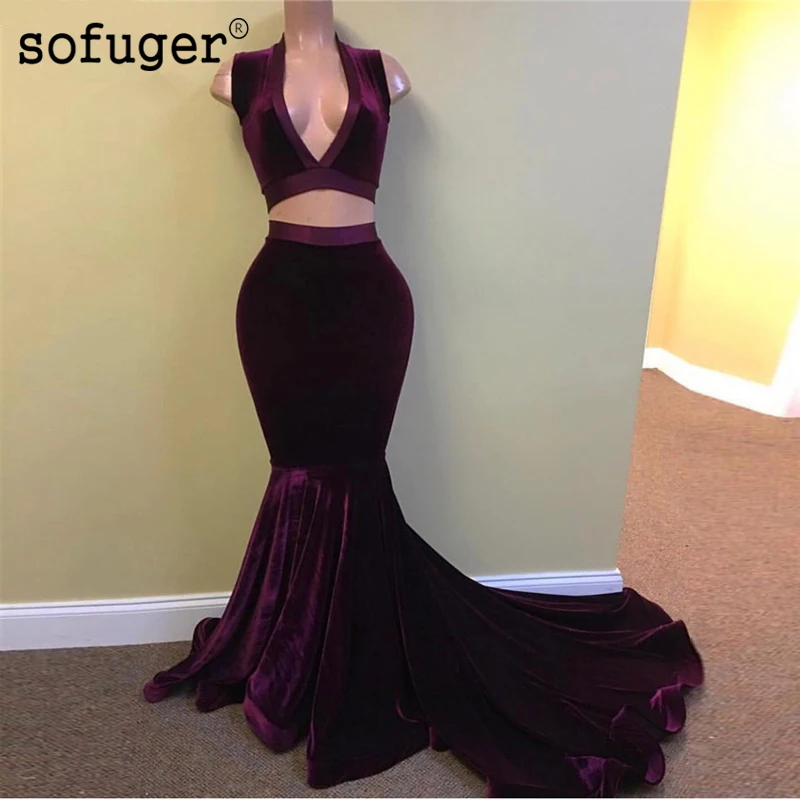 Бордовый Шарм Выпускные платья T сексуальное нижнее белье с глубоким v образным