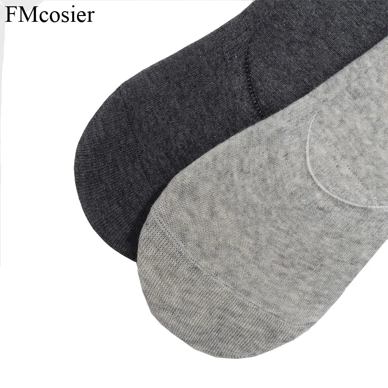 Летние хлопковые мужские невидимые носки 10 пар белые черные Веселые большие