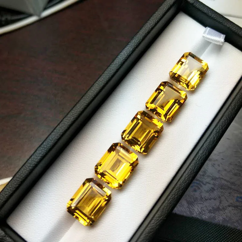 Tbj натуральный бразильский цитрин oct10 * 12 мм approx5.5ct. 100% свободные драгоценные камни
