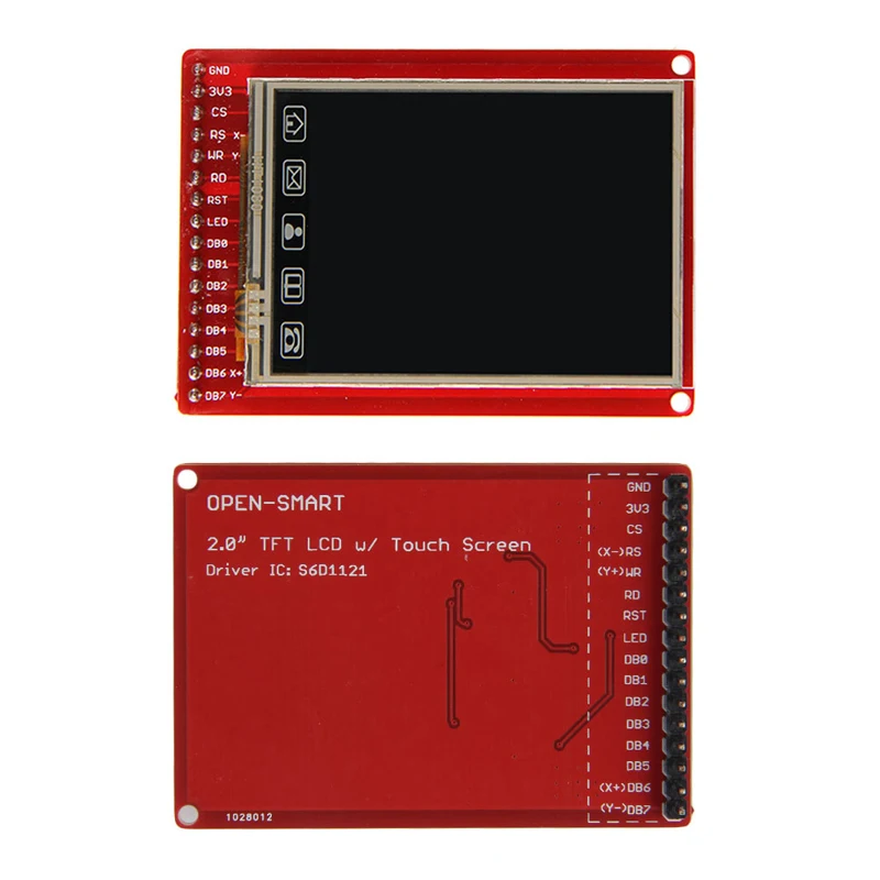 1 Набор OOTDTY 3 V TFT LCD 2 0 &quotсенсорный экран Breakout доска с сенсорной ручкой для Ardui-no |