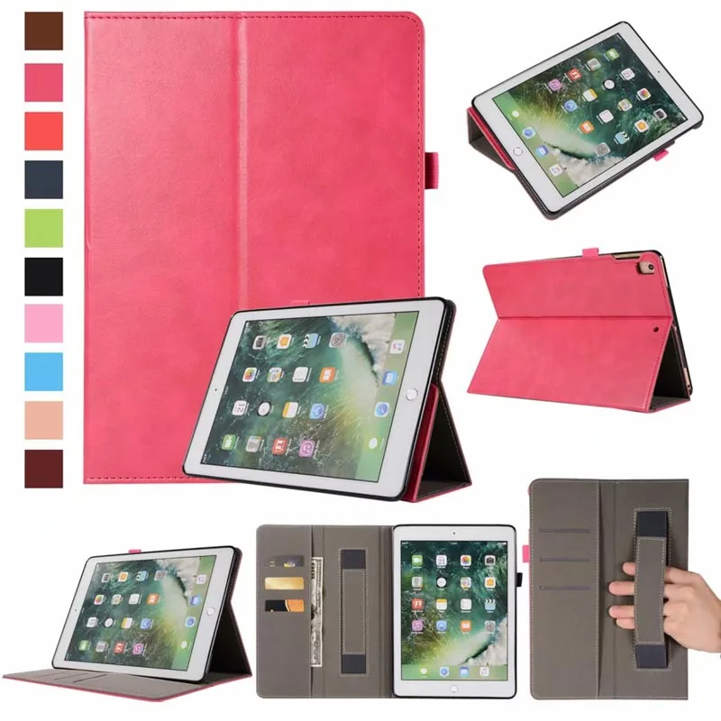 Премиум пу кожаный чехол мощный защитный Подставка для iPad 9 7 дюймов 2018/2017