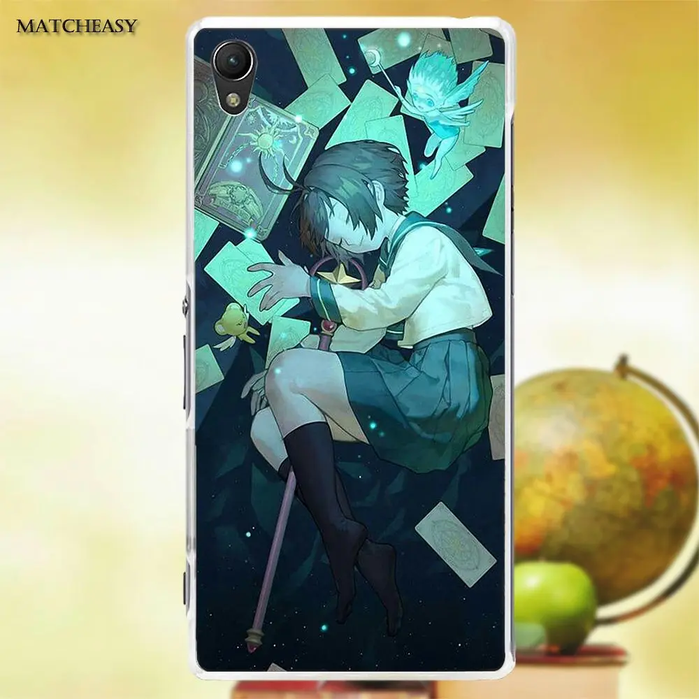 Мягкий термополиуретановый чехол для телефона Sakura Card Captor Sony Xperia Z Z1 Z2 Z3 Z4 Z5 compact Mini