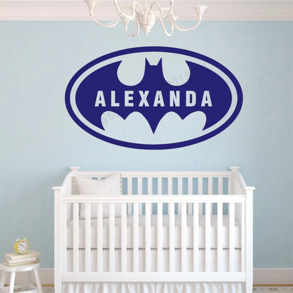 Художественная Наклейка на стену декор Бэтмена виниловый дизайн персональное
