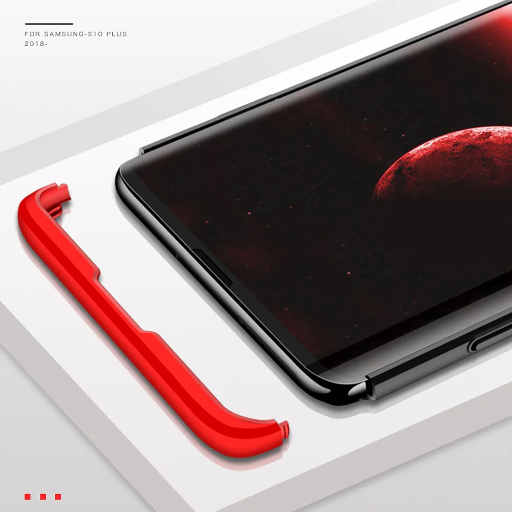 Для Samsung Galaxy S10 + Plus 5G 3 в 1 полноразмерный защитный противоударный Гибридный