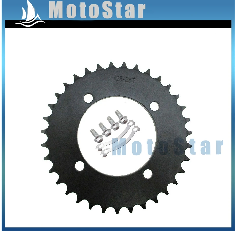 428 76 мм 35T Задняя звездочка для китайских 50cc 70cc 90cc 110cc 125cc 140cc 150cc 160cc 170cc 190cc питбайк