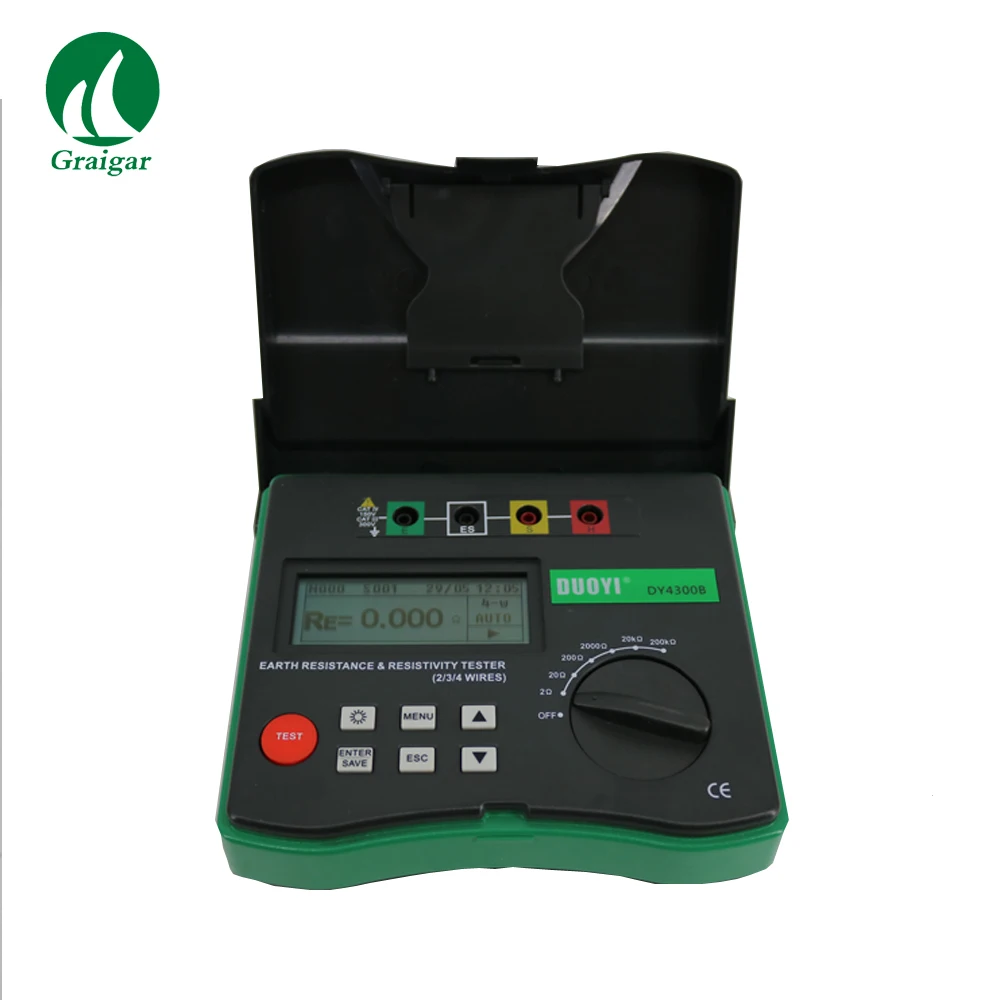 

DY4300B 4 Pole Earth Resistance Ground Soil Resistivity Tester Measuring Range 0 to 209.9