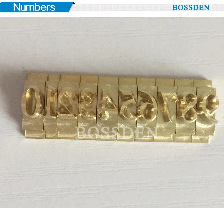 Пресс-форма BOSSDEN для тиснения букв медь латунь алфавит кожа дерево ПВХ горячее