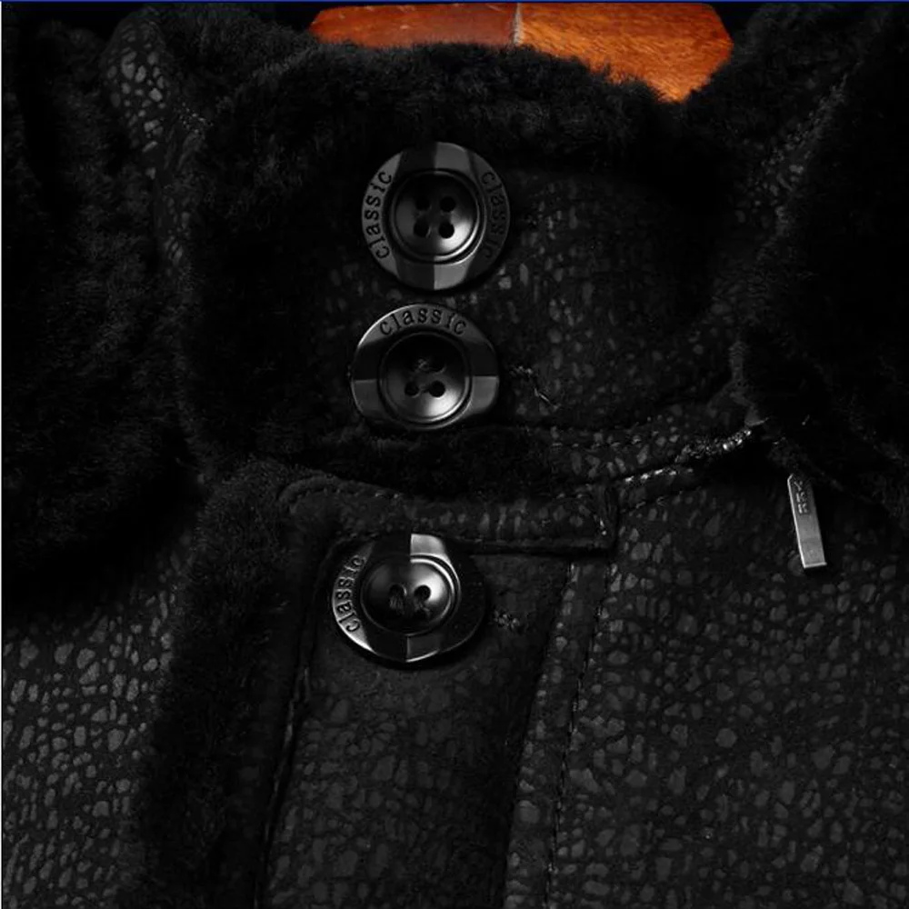 2019 Luxury 100% Guaranteed Natural Sheepskin Fur Shearling Coat Men Winter Real Clothing Genuine Leather Outwear | Мужская одежда