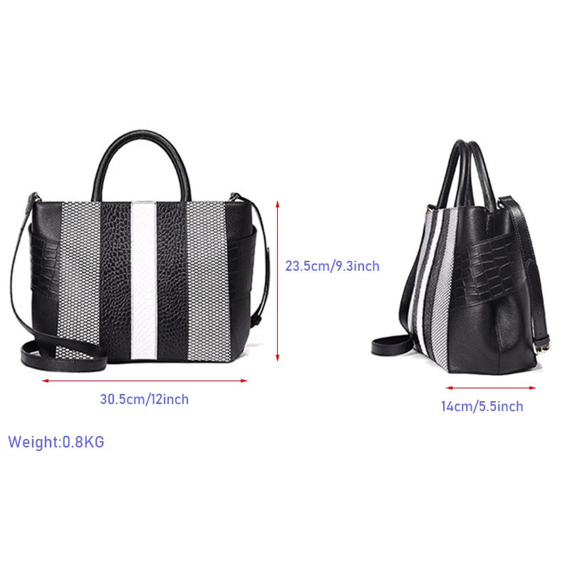 HIGHREAL Crocodile Women Bag Luxury Elegant Top Handle Bags Brand Women Designer Handbags 100% Genuine Leather Female Bag