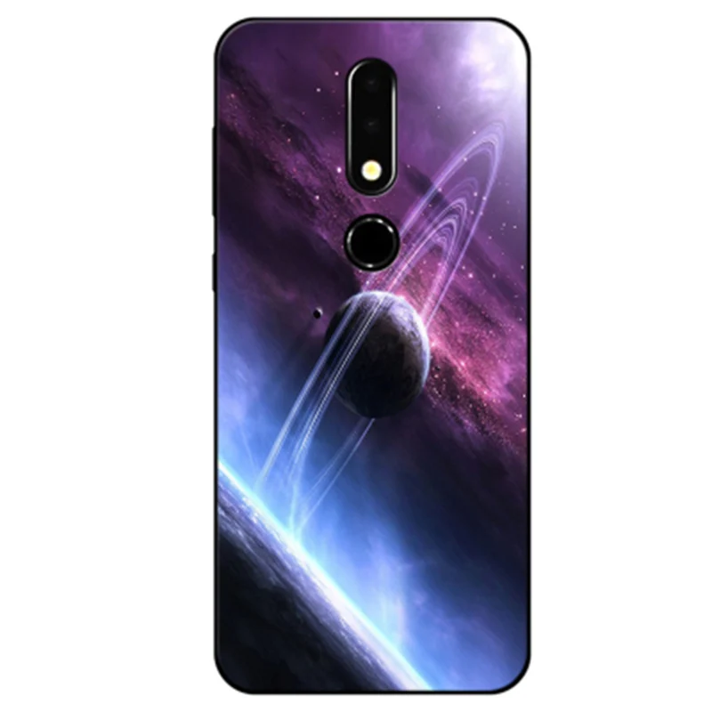 For Nokia X5 2018 Case Starry sky Soft Back Cover NokiaX5 Phone X 5 cover TA-1109 shell | Мобильные телефоны и аксессуары