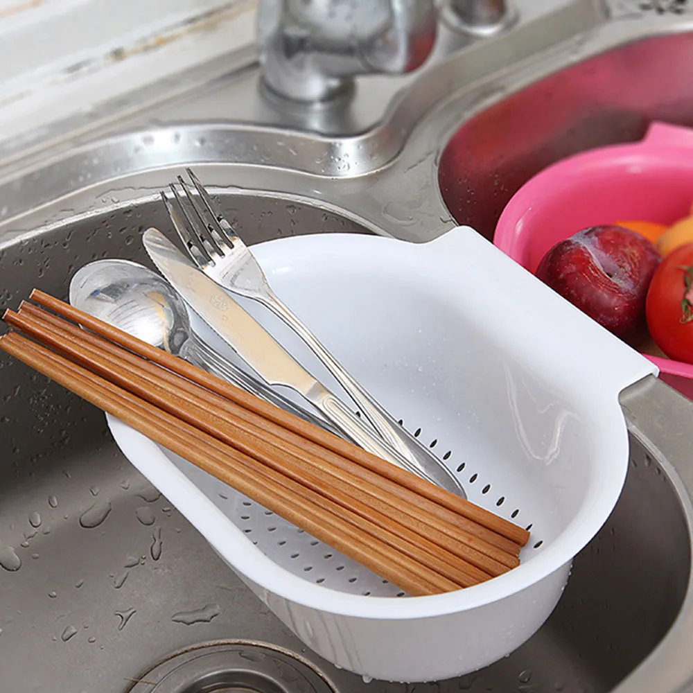 Подвесная корзина для слива кухонной раковины фильтр воды цветная фруктов и