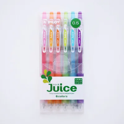 Fruit color 6pcs 6 шт. 12 шт. 36 шт./компл. Япония ручка Pilot Juice ручка цветных гелевых ручек Пресс ручка с чернилами стандартных цветов для написания школьных принадлежностей 0,5 мм - Цвет: Fruit color 6pcs