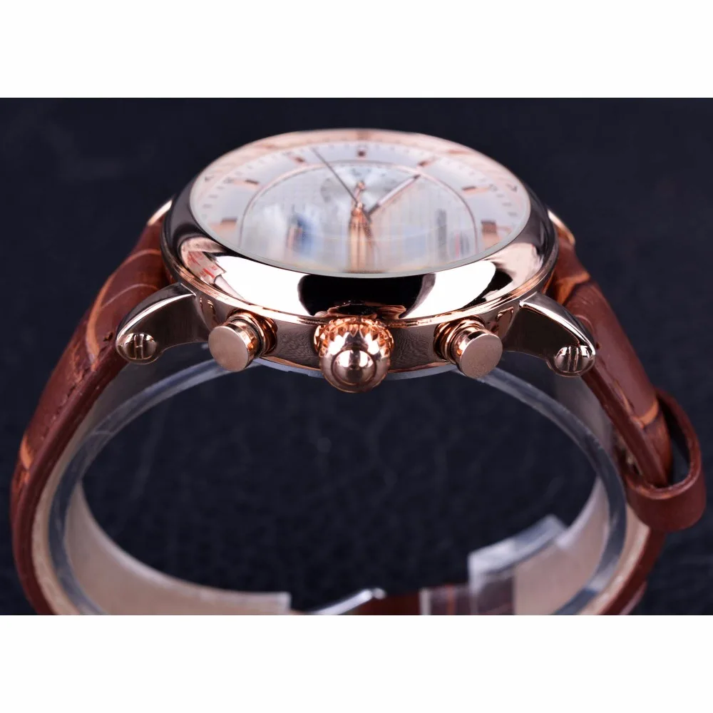 Часы наручные Forsining Мужские автоматические роскошные брендовые Роскошные с