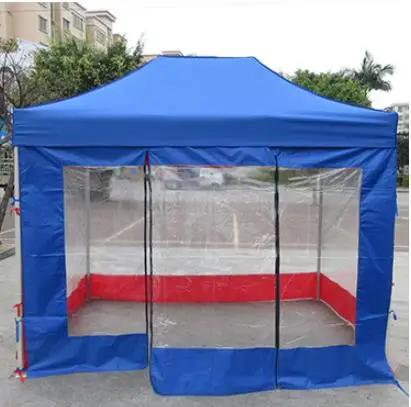 2x3 Transparent Стальной коммерческий складной шатёр, навес, рекламный складной солнцезащитный козырек, навес с четырьмя углами, свернутый транспарет, палатка с молнией - Цвет: 2x3 Transparent